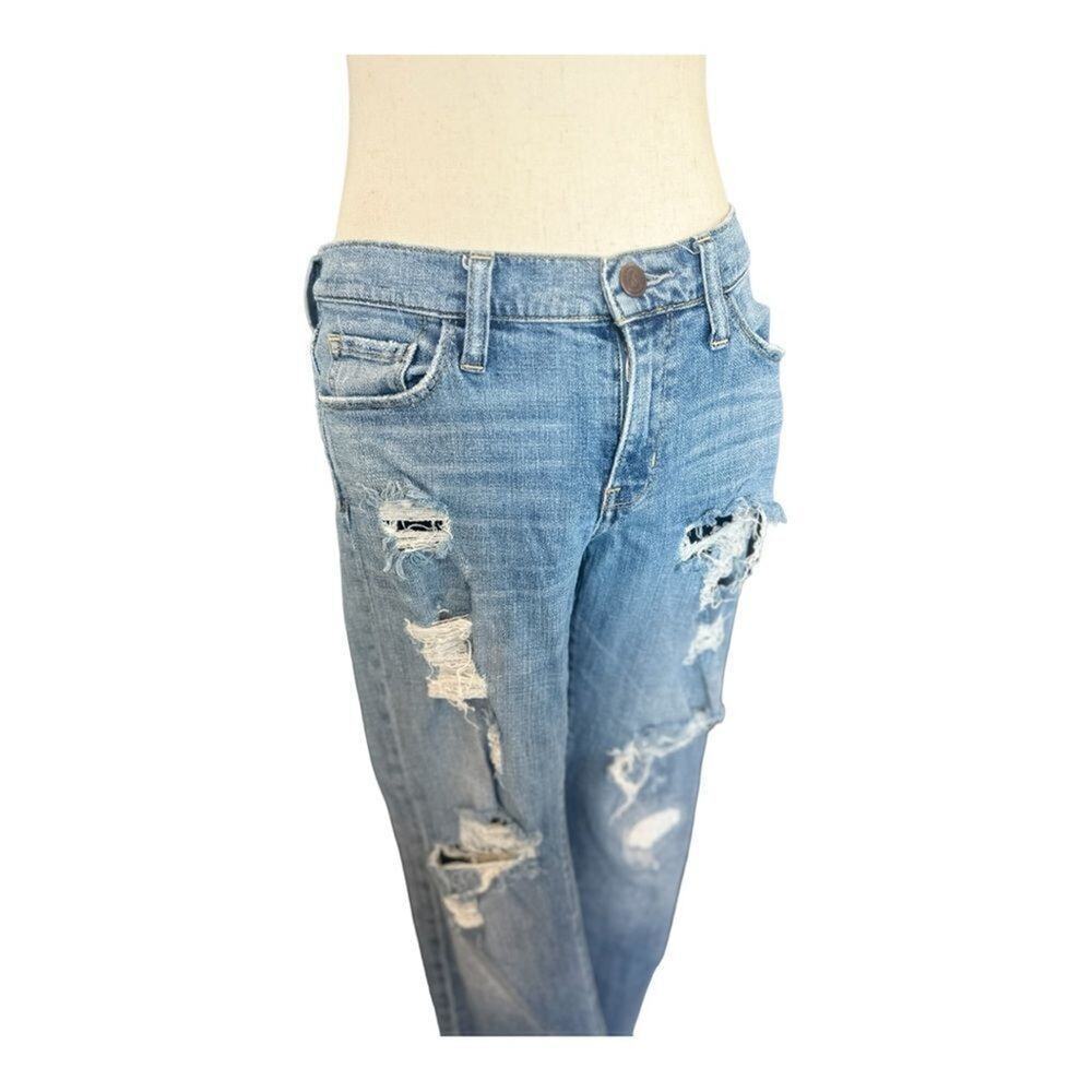 Treasure & Bond - Boyfriend Fit Ripped Faded Denim Jeans - Size 27 - Picture 3 of 15